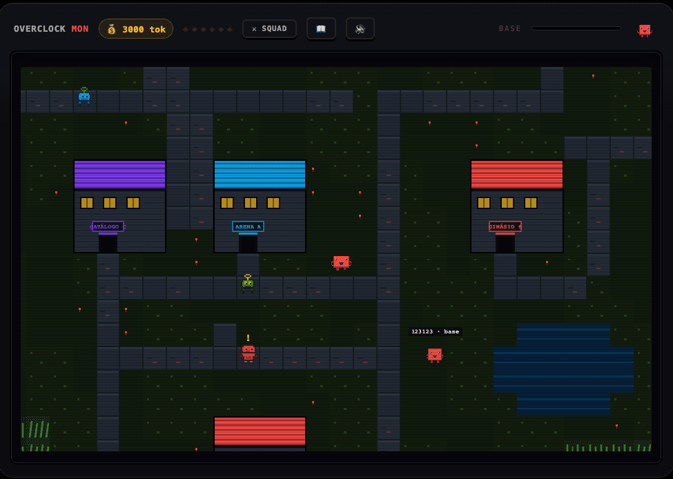 Mapa jogável de Terminal City no game Overclock Mon